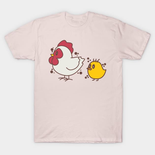 Mom and litle chiken T-Shirt by B&E